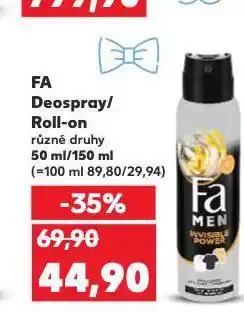 Kaufland Fa roll-on nabídka