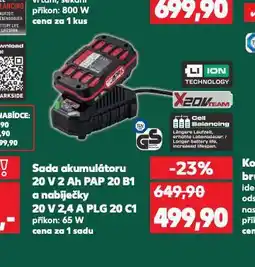 Kaufland Sada akumulátoru a nabíječky nabídka