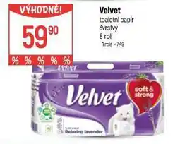 Globus Velvet toaletní papír nabídka