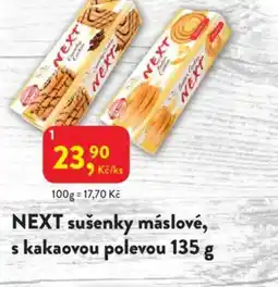 MP Krásno NEXT sušenky máslové, s kakaovou polevou nabídka
