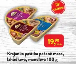 MP Krásno Krajanka paštika pečené maso, lahůdková, mandlová nabídka