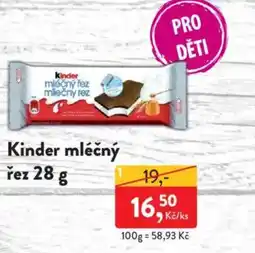 MP Krásno Kinder mléčný řez nabídka