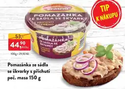 MP Krásno Pomazánka ze sádla se škvarky s příchutí peč. masa nabídka