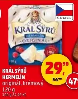 Penny Market Král sýrů hermelín originál, krémový nabídka