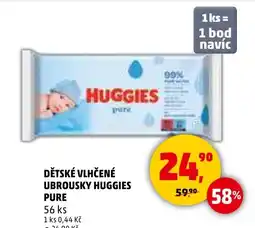 Penny Market Dětské vlhčené ubrousky huggies pure nabídka