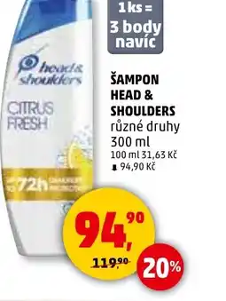 Penny Market Šampon head & shoulders nabídka