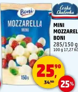 Penny Market Mini mozzarella boni nabídka