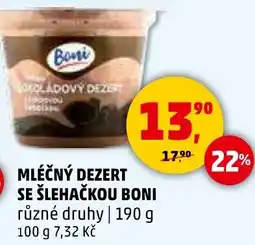 Penny Market Mléčný dezert se šlehačkou boni nabídka