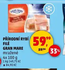 Penny Market Přírodní rybí filé gran mare mražené nabídka