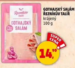Penny Market Gothajský salám řezníkův talíř krájený nabídka