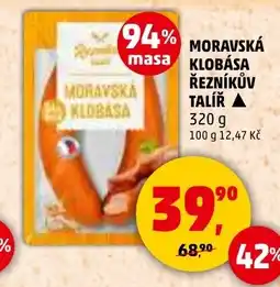 Penny Market Moravská klobása řezníkův talíř nabídka