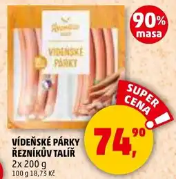 Penny Market Vídeňské párky řezníkův talíř nabídka