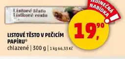 Penny Market Listové těsto v pečicím papíru nabídka