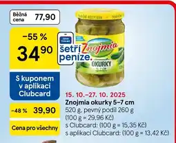 Tesco Znojmia okurky 5-7 cm nabídka