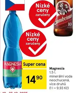 Tesco MAGNESIA nabídka