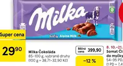 Tesco Milka Čokoláda nabídka
