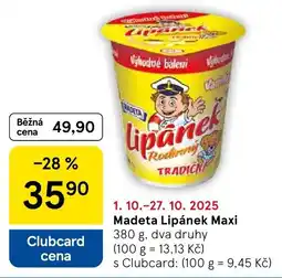 Tesco MADETA Lipánek Maxi nabídka