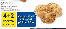 Tesco Kaiserka cereální nabídka