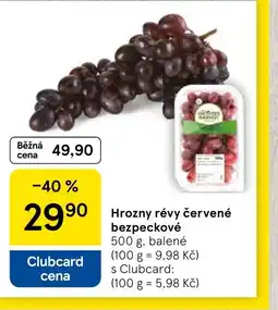 Tesco Hrozny révy červené bezpeckové nabídka