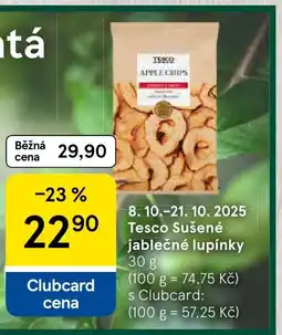 Tesco Tesco Sušené jablečné lupínky nabídka
