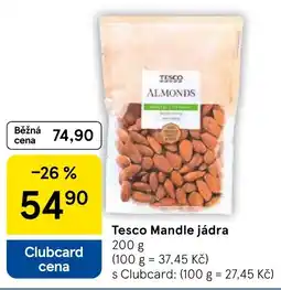 Tesco Tesco Mandle jádra nabídka