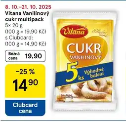 Tesco Vitana Vanilínový cukr multipack nabídka