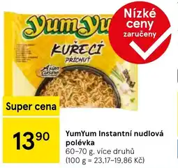Tesco YumYum Instantní nudlová polévka nabídka