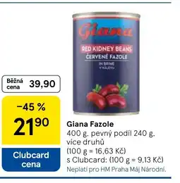 Tesco Giana Fazole nabídka