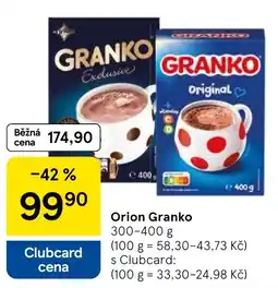Tesco Orion Granko nabídka