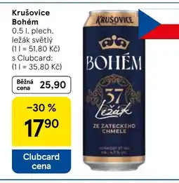 Tesco Krušovice Bohém nabídka