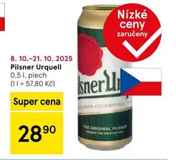 Tesco Pilsner Urquell nabídka
