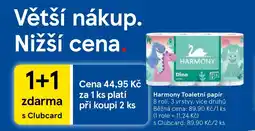 Tesco HARMONY Toaletní papír nabídka