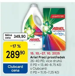 Tesco Ariel Prací prostředek nabídka