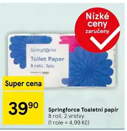 Tesco Springforce Toaletní papír nabídka