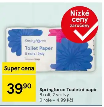 Tesco Springforce Toaletní papír nabídka