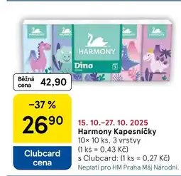 Tesco HARMONY Kapesníčky nabídka