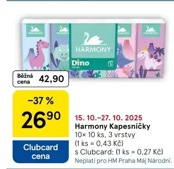 Tesco HARMONY Kapesníčky nabídka