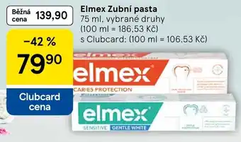 Tesco Elmex Zubní pasta nabídka