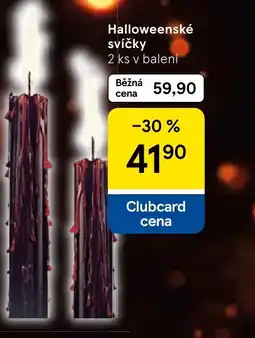 Tesco Halloweenské svíčky nabídka