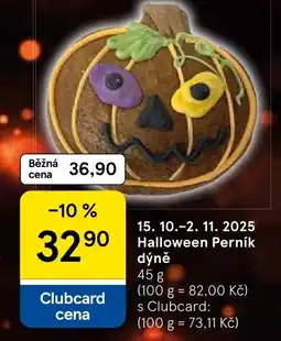 Tesco Halloween Perník dýně nabídka