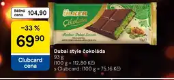 Tesco Dubai style čokoláda nabídka