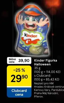 Tesco Kinder Figurka Halloween nabídka