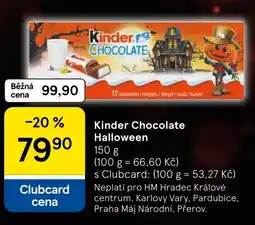 Tesco Kinder Chocolate Halloween nabídka