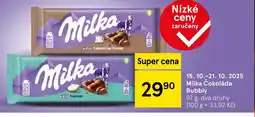 Tesco Milka Čokoláda Bubbly nabídka