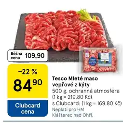 Tesco Tesco Mleté maso vepřové z kýty nabídka