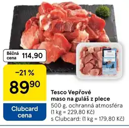 Tesco Tesco Vepřové maso na guláš z plece nabídka