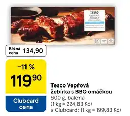 Tesco Tesco Vepřová Žebírka s BBQ omáčkou nabídka
