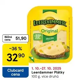 Tesco Leerdammer Plátky nabídka