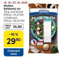 Tesco MADETA Balkánský sýr nabídka