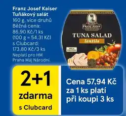 Tesco Franz Josef Kaiser Tuňákový salát nabídka